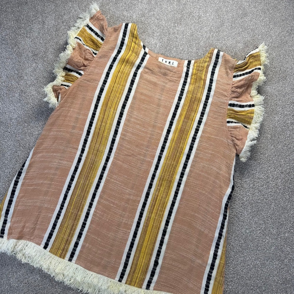 THML Striped Tunic in Mustard and Black